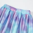 thumbnail image 4 of WMTBSRSW Girl's Fashion Rainbow Skirt Elastic Waist Ruffle Flowy A Line Boho Summer Skirts Colorful Tie Dye Casual Elegant Party Prom Skirts 4-15 Years, 4 of 7
