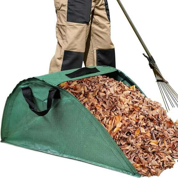 Leaf Collector Leaf Bag Chute, Portable Pop Up Leaf Bags Garden Bag Leaf Bags Reusable, Foldable Dustpan Leaf Pick Up Tools Leaf Loader, Reusable Yard Garden Bags for Leaves Lawn Trash