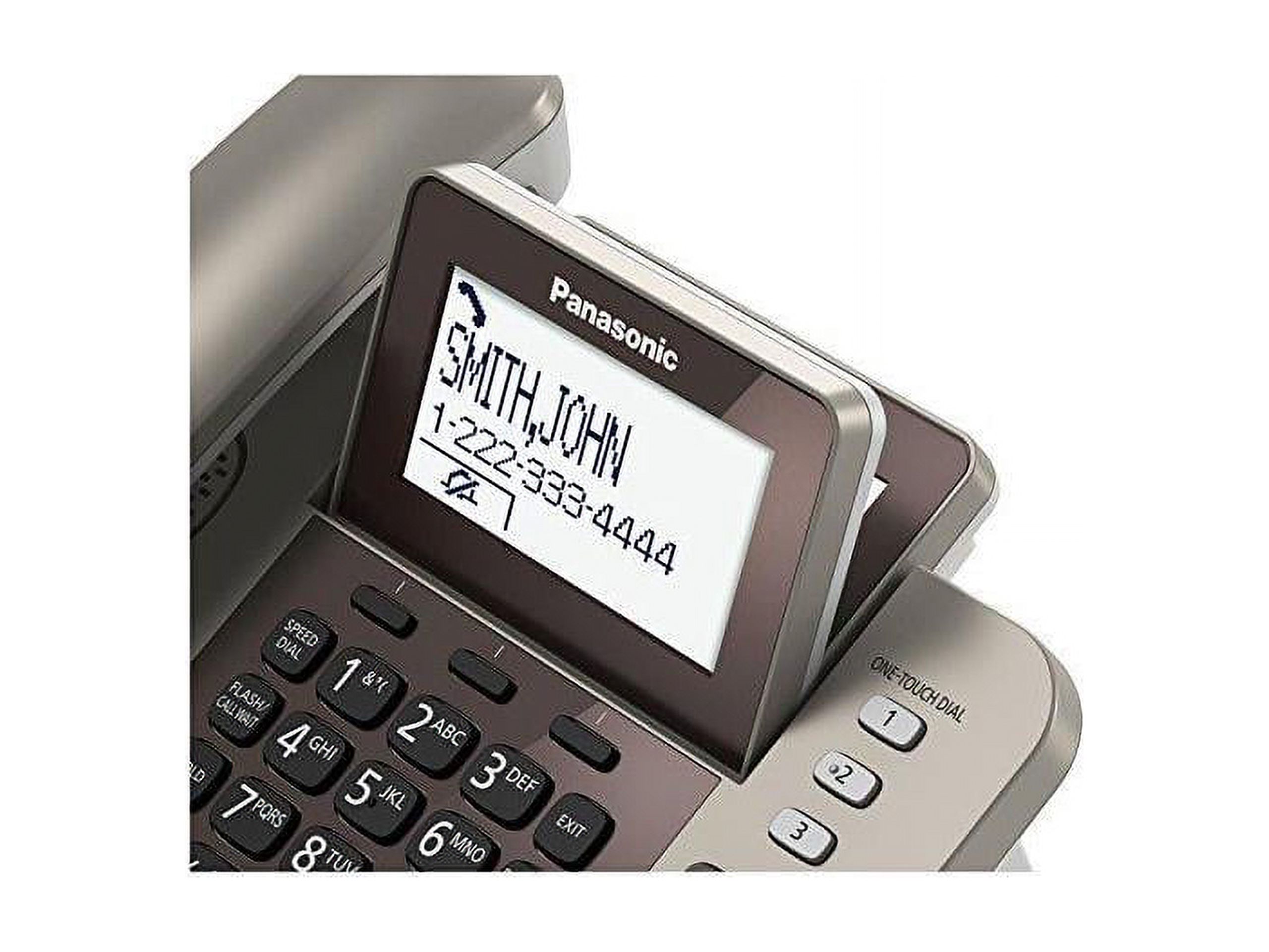 Panasonic KX-TGF350N DECT 6.0 Cordless Phone - Silver, Black 1 x Phone Line - Speakerphone - image 2 of 20