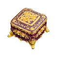 thumbnail image 3 of fenteer Vintage Jewelry Box Creative Small Trinket Box for Jewelry Necklace Earrings violet, 3 of 8