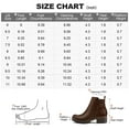 thumbnail image 7 of Pennysue Women's Ankle Boots Platform Lug Sole Chunky Heel Dark Brown Chelsea Booties with Side Zipper Size 8, 7 of 7