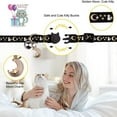 thumbnail image 3 of EIGTHTAIL 3PCS Breakaway Cat Collars with Bell Moons Stars Cute Kitty Adjustable Safe Kitten Collars with Pendant Glow in The Dark, 3 of 7