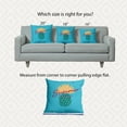 thumbnail image 6 of 20" x 20" Simply Daisy Summer Time Pineapple Indoor/Outdoor Pillow, Lipstick Pink Qty 1, 6 of 6