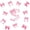 Pink White S, variant on Catabedysis Bow ABC Print A Zipper Twin Comforter Sets with Fitted Sheet and 2 Pillowcases,Personalized Monogrammed Gifts Zipper Bedding Set For Girls,Pink Reversible,4-Piece