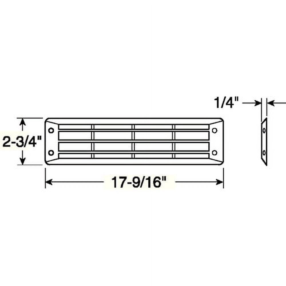 Attwood Louvered Vent Flush Mount