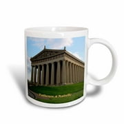 3dRose Parthenon at Nashville - Ceramic Mug, 15-ounce