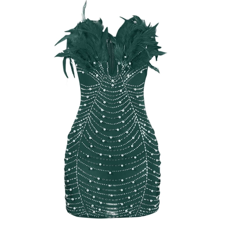 Women Sexy Feather Studded Pearl Bodycon Skirt Nightclub Dress Lined Midi Dress Dresses for Women Casual Misses Dresses Sporty Dress for Women Dress Casual Women Womens Plain Dress Mature Womens - Walmart.com Women Sexy Feather Studded Pearl Bodycon Skirt Nightclub Dress Lined Midi Dress Dresses for Women Casual Misses Dresses Sporty Dress for Women Dress Casual Women Womens Plain Dress Mature Womens - Walmart.com