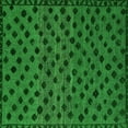 thumbnail image 1 of Ahgly Company Indoor Square Abstract Green Modern Area Rugs, 7' Square, 1 of 4