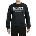 thumbnail image 2 of Wild Bobby,Grumpa Like A Regular Grandpa Only Grumpier, Father's Day, Unisex Crewneck Graphic Sweatshirt, Black, Small, 2 of 3