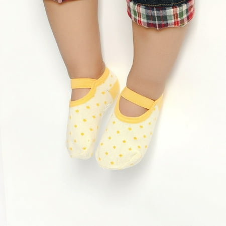 

Binpure Cute Baby Kids Anti-slip Socks Casual Lovely Floor Socks Dot Rubber Grips Slipper Socks