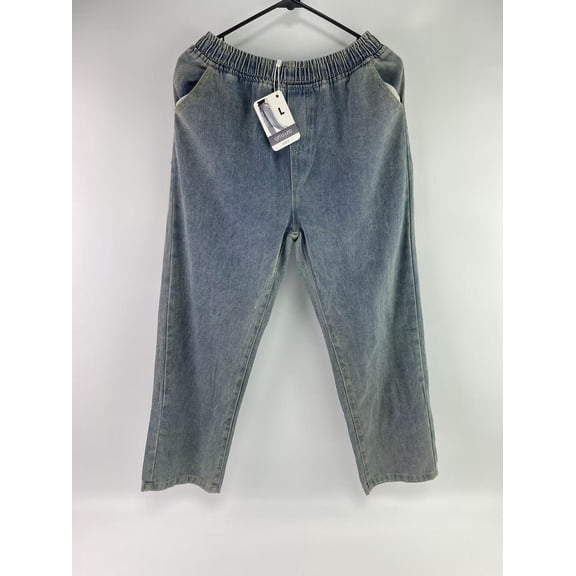 QPDJAPD Jeans,Men's Classic Relaxed Fit Jean - L