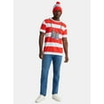thumbnail image 3 of Where's Waldo, Men's & Big Men's Graphic Halloween Cosplay T-Shirt and Matching Character Beanie, Sizes XS-3XL, 3 of 6