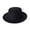 Black, variant on Yihuala Vintage Fedora Top Hat Color Short Brim Top Hat Western Cowboy Hat for Men Adults Cap Panama Hat