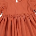 thumbnail image 5 of Toddler Baby Girl Dress Autumn Spring Cotton Ruffle Halter Long Sleeve Kids Casual Beach Party Dresses 2-6 Years, 5 of 8