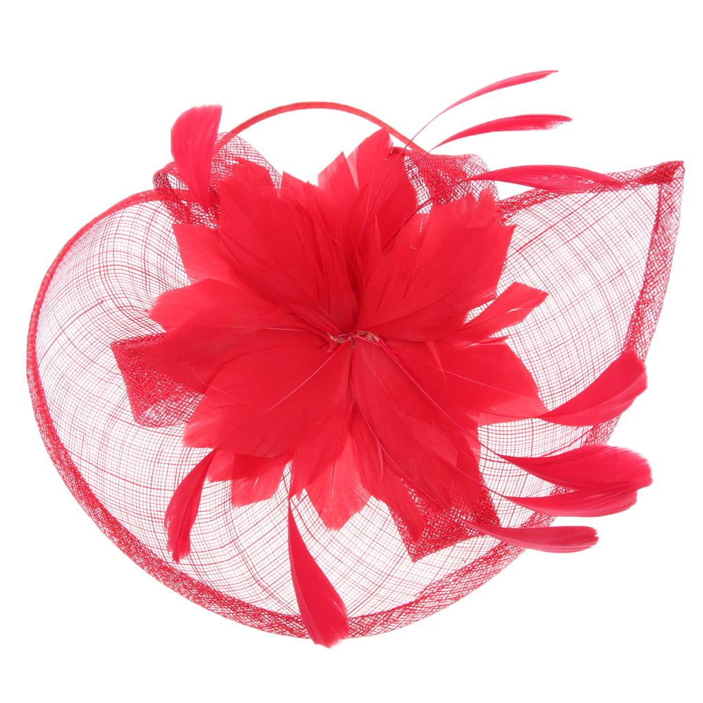 Flower Headband Beak Clip Fascinator Weddings Ladies Day Race Royal Ascot 