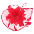 thumbnail image 1 of Sombreros vintage Fascinator de las mujeres Retro 1920s Mujeres Pinza de cabellero Tocados Tocados Boda Nupcial Accesorio para El Cabello - rojo, 35x23x8cm rojo Magideal Sombreros vintage Fascinator de las mujeres, 1 of 7