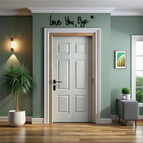 4Pcs Metal Over Hallway Home Door Frame Decor,Love You Bye Wood Sign,Valentine's Day Wall Decoration,Express Love and Warm for Your Family Lovers Wall Art Decor