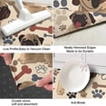 thumbnail image 3 of Pug and Footprint Kitchen Rug Mat,Kitchen Runner Rugs Non Skid Washable,Decorative Kitchen Floor Mats for Kitchen,Sink,Laundry,17"X47", 3 of 5