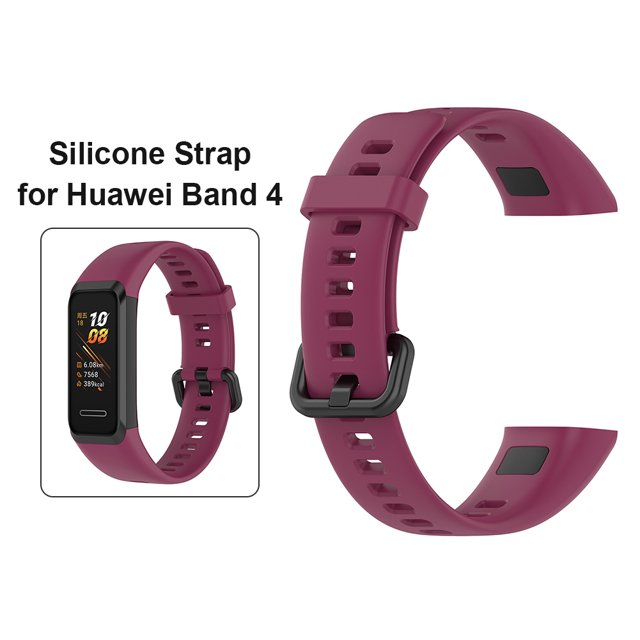 Pulseras de correa de silicona suave Pulsera duradera Reemplazo de correa de reloj Accesorios de reloj inteligente para Huawei Band 4 Hugtrwg Nuevos Originales
