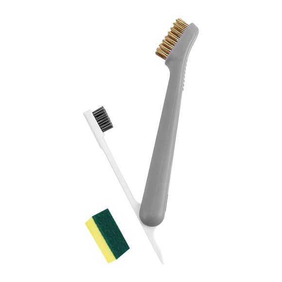 TIMIFIS Kitchen Gadgets Gas Range Bristle Cleaning Brush + 1pc Sponge Brush, Steel Wire Oil Cleaning Brush, Small Steel Brush, Gas Range Brush