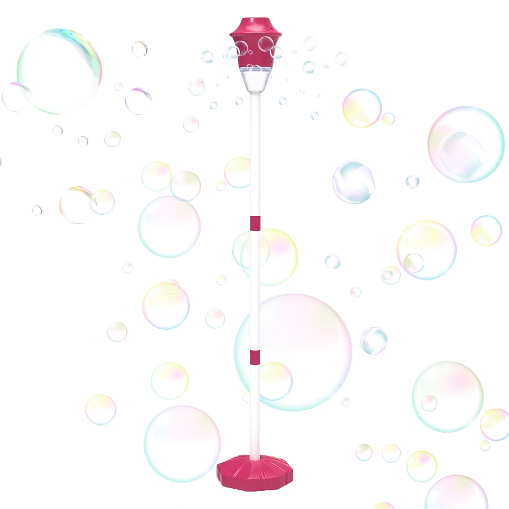 bubble blower Bubble Machine Light Vertical Bubble Maker Outdoor Wedding Christmas Party Interactive Rechargeable Street Light Shaped Automatic Bubble Machine