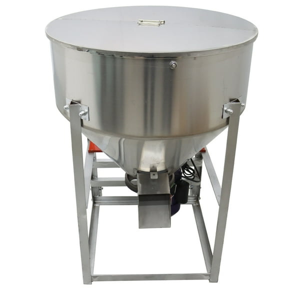 330Lbs Dry Powder Mixer Mixing Machine Feed Blender 110V for Granular Plastic Particle Food Grain Powder
