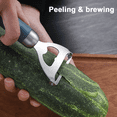 thumbnail image 4 of pelador de verduras-pelador giratorio de acero inoxidable, 4 of 5