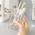 thumbnail image 5 of Makeup Brush Holder Clear Pen Holder Cup Desk Accessories Acrylic, 5 of 6