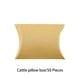 thumbnail image 3 of Wosthever 50 Uds. Funda de almohada de papel caja de regalo boda para almacenamiento de dulces cajas de bolsas joyería manualidades regalo Funda de almohada amarilla, 3 of 6
