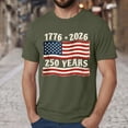 thumbnail image 2 of American 250th Anniversary Shirt 4th of July Shirts for Men Patriotic American Flag Tshirts 250th Anniversary Independence Day Tees Tops (AG,L), 2 of 6