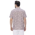 thumbnail image 2 of LA LEELA Men's Hawaiian Shirt Trendy Casual Beach Shirts Short Sleeve Button Down Untuckit Shirts for Men S Pineapple, Brown, 2 of 6