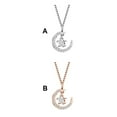 thumbnail image 2 of Sonducket Collar con colgante de luna y estrella, collares de circonita, decoración de cadenas, adornos ajustables, joyería para mujer, Ropa, zapatos y accesorios Miscelánea Plata, 2 of 6