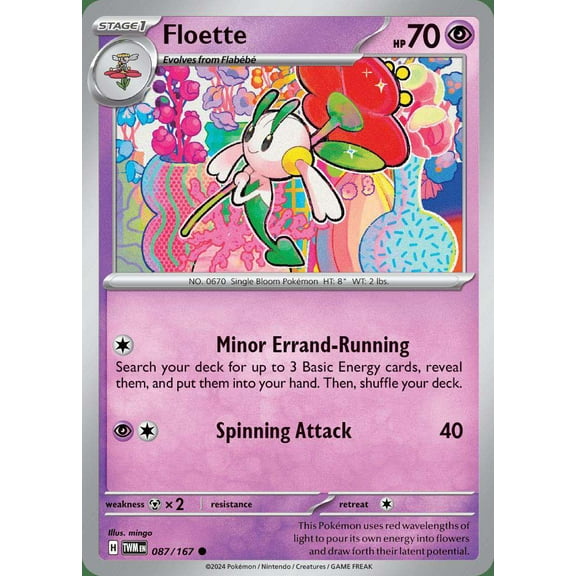 Pokemon Scarlet & Violet Twilight Masquerade Common Floette #87