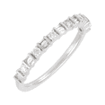 thumbnail image 2 of Welry 14kt White Gold 1/3 cttw Diamond Band Ring, Size 7, 2 of 4