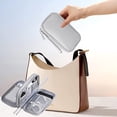 thumbnail image 1 of Meitianfacai Hard Travel Electronic Organizer Case for Power Adapter Chargers Cables Power Mouse Hard Drive USB Flash Disk Small Portable Accessories Bag, Double-Deck,7.48x4.33x2.17in, 1 of 6
