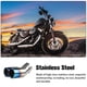 thumbnail image 3 of sweethay Punta de silenciador de escape Universal para coche, salida doble, puntas de tubo de escape, silenciador de sonido, accesorios Accesorios para motos Curva/Azul, 3 of 6