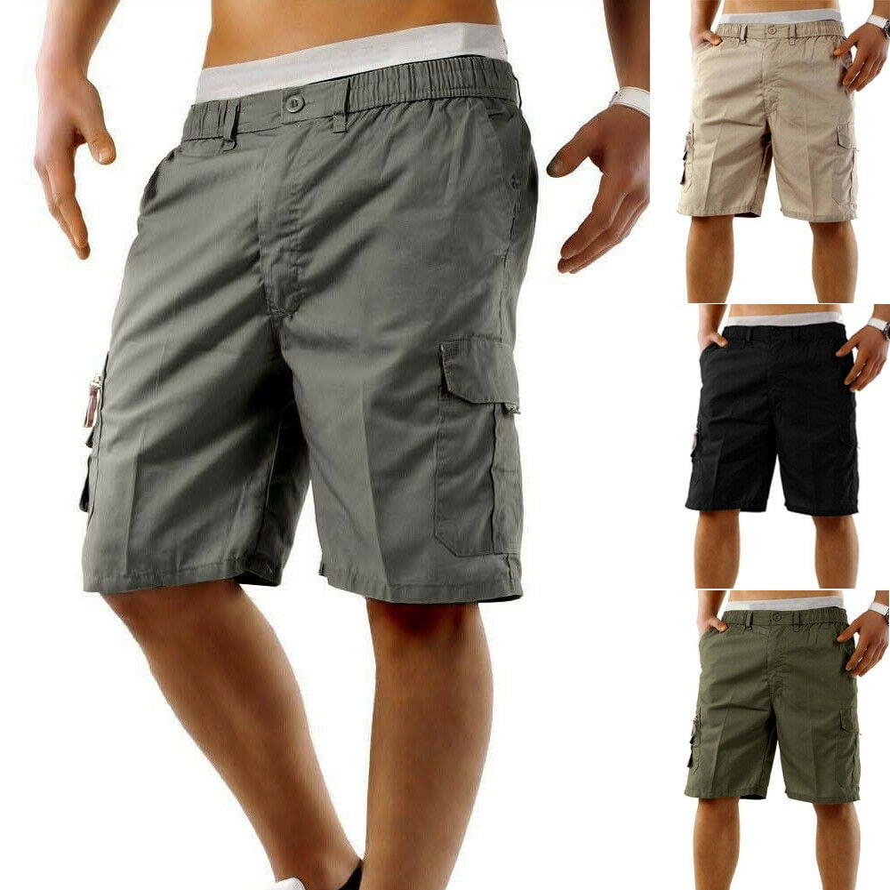 Mens Camo Military Combat Cargo Shorts Pants Sports Work Outdoor Short Bottoms 