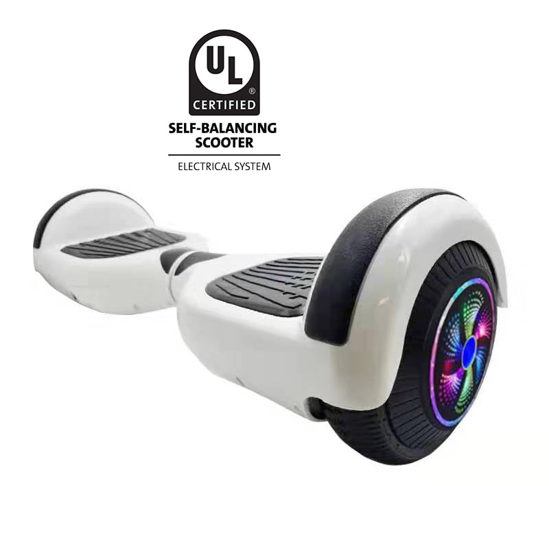 6.5 Inch Hoverboard with LED Light and Bluetooth White Color
