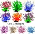 thumbnail image 4 of Simulación de coral colorido, adornos de jardinería para peceras, plantas acuáticas, ramas de hierro acuáticas, decoración de paisajes marinos, explosión, 4 of 5