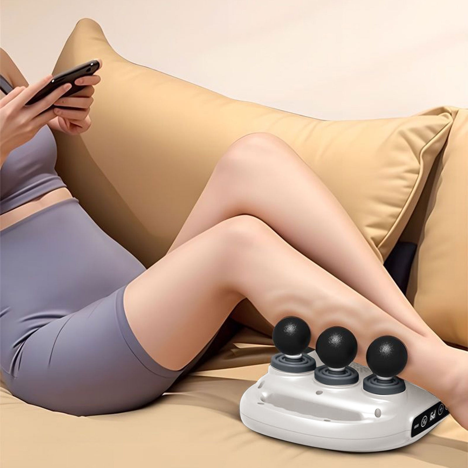 Dongong Powerful 6 Head Massage Fascia Deep Tissue Relaxation Tool For And Enhanced Circulation For Athletes Fitness Enthusiasts