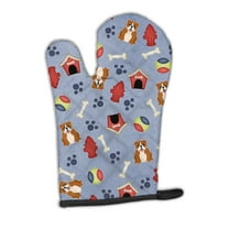 Dog House Collection English Bulldog Red White Oven Mitt