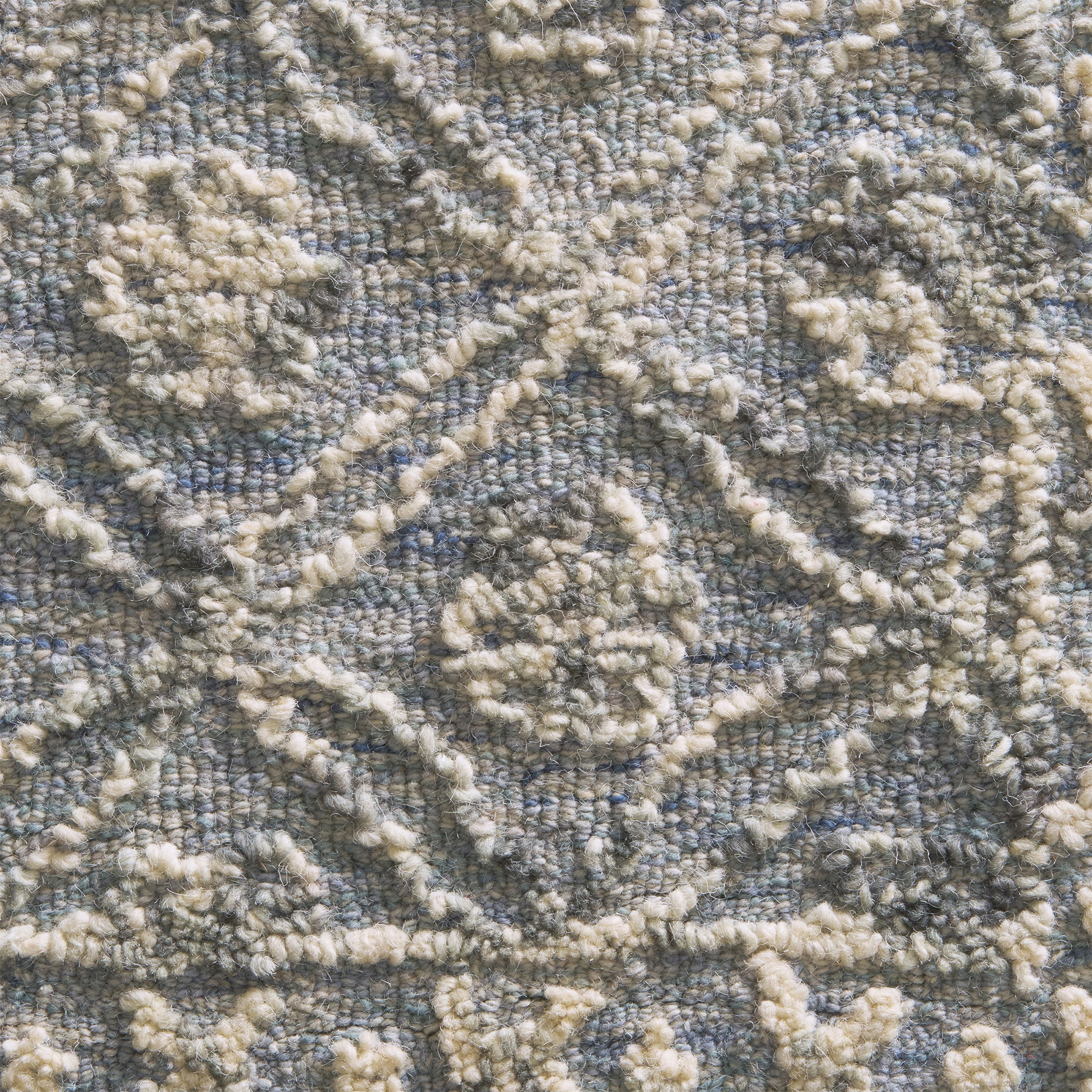 Better Homes & Gardens Blue/Silver Floral Trellis Indoor Area Rug, 5' x 7'