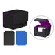 thumbnail image 5 of Caja de baraja de cartas, caja de naipes, tarjeta de recolección Premium, exhibición de juguetes, tarjetas con mangas Negro Púrpura, 5 of 8
