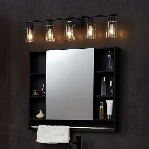VEVOR 5-Light Modern Bathroom Vanity Light 37.1-Inch Wall Light Fixtures Over Mirror