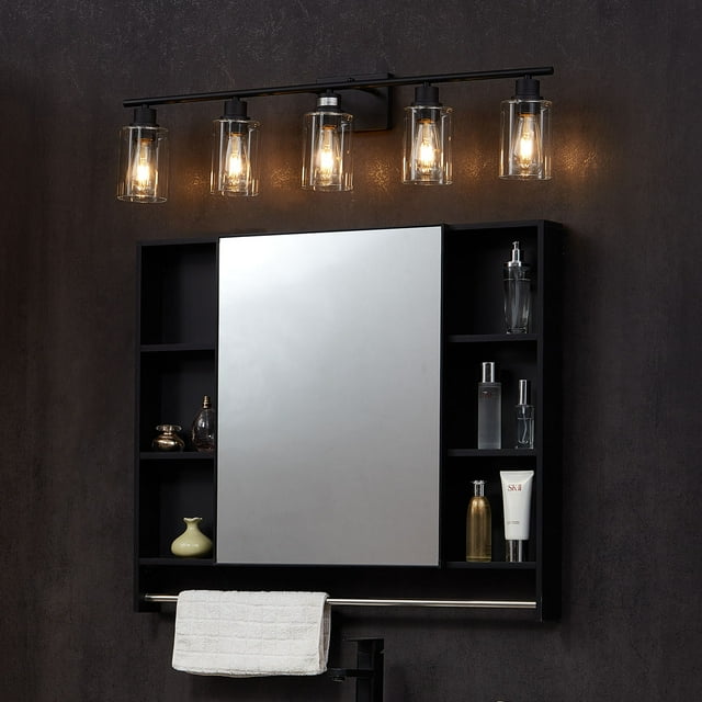 VEVOR 5-Light Modern Bathroom Vanity Light 37.1-Inch Wall Light Fixtures Over Mirror