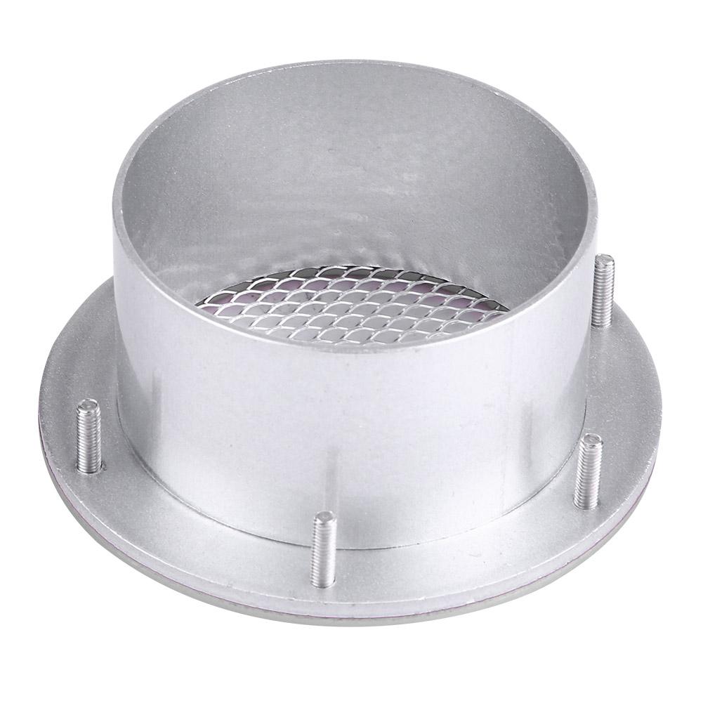 2-Inch (50mm) Universal Car Bumper Air Intake Vent Grille – Silver Finish