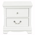 thumbnail image 2 of Wooden Night stand With 2 Drawers, White - Saltoro Sherpi, 2 of 5
