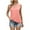 Pink, variant on Lisingtool Tank Top Women Casual Soft Loose Spring Summer V Neck Sleeveless Tee Shirts Basic Trendy Outfits Clothes Pink