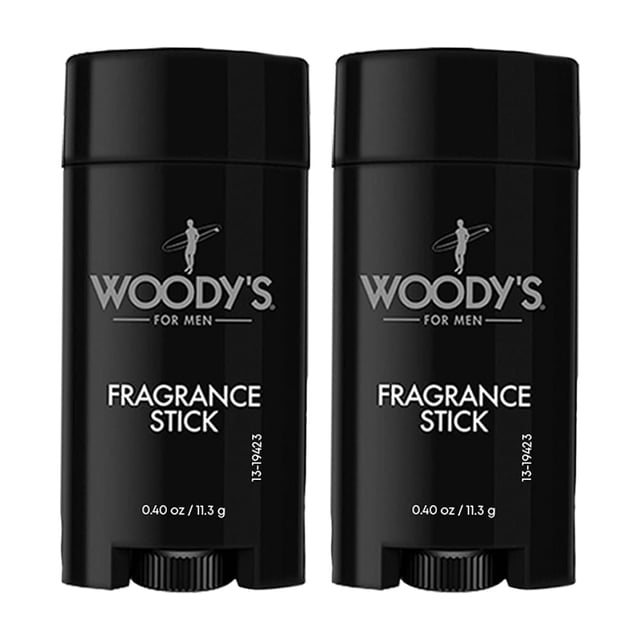 Perfume sólido en barra aromática Woody's para hombre, 15 ml, paquete de 2