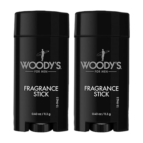 Perfume sólido en barra aromática Woody's para hombre, 15 ml, paquete de 2